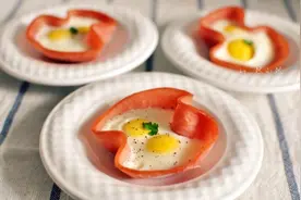 火腿烤蛋#急速早餐#图片