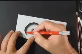 20秒教你画一幅，手掌穿洞逼真3D图视频封面