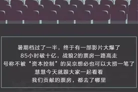 一图看懂吴京能靠火了的《战狼2》赚多少钱？图片
