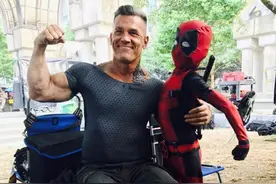 《死侍2》曝新片场照 “电索”亮相自信秀肌肉图片