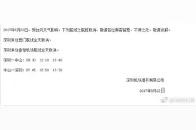 深圳机场码头往返中山港的船班取消6班图片