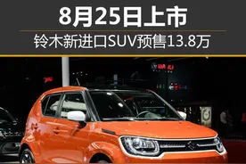 铃木新进口SUV预售13.8万 8月25日上市图片