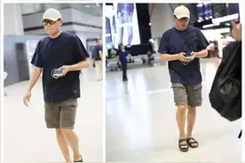 俞灏明机场偶遇刘烨兴奋搂住 刘烨没认出推开就跑图片