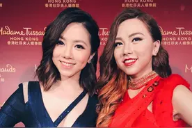 邓紫棋蜡像首次曝光 两人穿同款长裙难辨真假图片