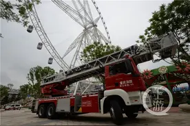 西南最大摩天轮“困人” 多部门联动上演35分钟高空营救图片