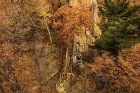 这座山“绝壁凌空”东北少有，五花山色无限风光｜门票有优惠图片