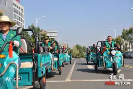 天心区园林局投入11辆环保电动车 日常维护效率显著提高图片