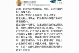 杨紫微博怒怼粉丝 扬言想脱粉就赶紧走图片
