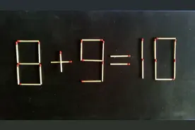 8+9=10移动一根火柴使等式成立，难倒众多高材生的小学题目