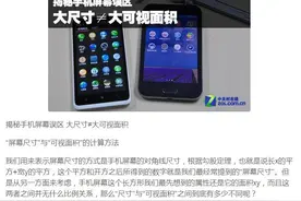 手机屏幕误区你造吗？大尺寸≠大可视面积图片