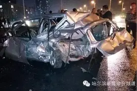 昨晚呼兰惨痛车祸：卡迪拉克撞尼桑，现场1死6伤！图片