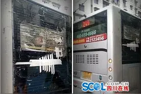 南充：公交车已坏车窗粘上透明胶 公交公司回复玻璃定制中图片