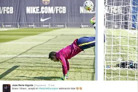 布拉沃尝试蝎子摆尾扑救 伊基塔点赞图片