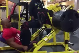 Leg press!直到你不能承受腿部压力为止！