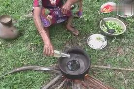 印度西红柿炖秋葵，拌在米饭里，喂给两个孙女吃 2