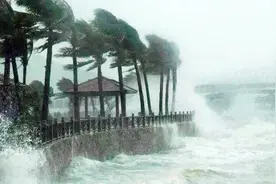 受14级台风天鸽影响，江门上下川岛港口紧急关闭