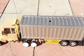 今日DIY：纸盒版远程遥控集装箱大货车玩具-3分钟DIY教程