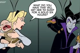 当迪士尼公主为人妻母 看到美人鱼笑喷了图片