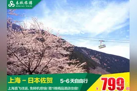 自由行：上海-日本九州 5/6日往返含税机票+首晚酒店799元图片