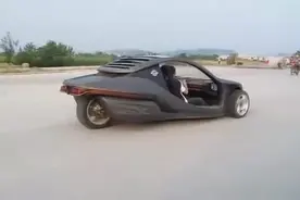 中国也产倒三轮的摩托车？这段路试的视频你怎么看视频封面
