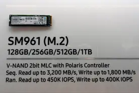 速度破3000MB/s，三星展示SM961与PM961 M.2 SSD图片