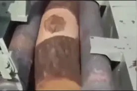 再弯的木头碰到这机械，分分钟把它变成直的