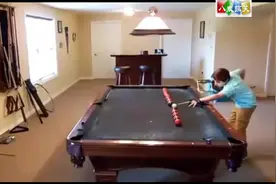 14岁少年桌球技术要“上天”，看呆！图片