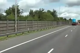快看快看！高铁开上高速公路！