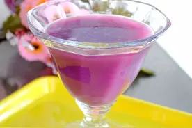 巧做纯天然健康紫薯果汁图片