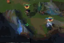 LOL：露露和狮子狗塔下强杀残血卡牌，顺利反杀一人图片