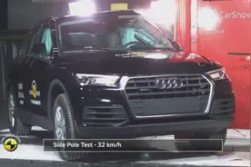 全新奥迪Q5到底安全不安全，看完碰撞测试后你就知道了视频封面