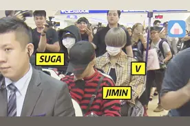 BTS防弹少年团抵台 机场时尚休闲不失明星光芒