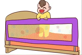 漫话安全床护栏，再也不用担心宝宝坠床了~图片