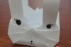 儿童折纸小兔子篮子折法图解教程图片