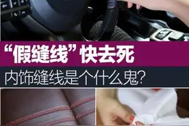 “假缝线”快去死 内饰缝线是个什么鬼？图片