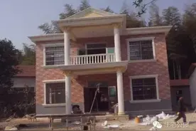 全程记录，湖北农村自建现代别墅，两层只要20万图片