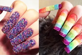 这种夸张的美甲原来是这样制作出来的！有没有勇气来一手这样的！