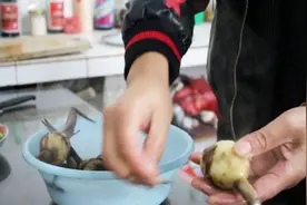 慈姑长在水沟外在去皮后洁白如玉，能清除体内毒素和多余的水分