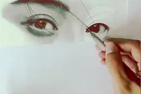 素描 超写实素描范冰冰，美