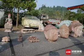 “田鼠”瞄上田间文物盗走27件佛头文物 警方悉数追回图片