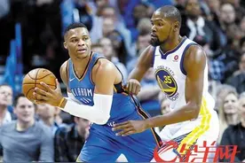 NBA：昔日雷霆双星球场反目 威少杜兰特大斗“垃圾话”图片