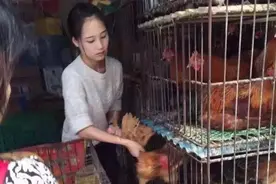 卖鸡妹火遍朋友圈，据说在潮州陈桥图片