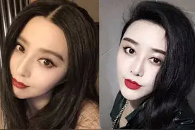 8年整成范冰冰惊人相似 网友提醒李晨别认错人图片