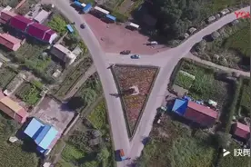 航拍-吉林长春榆树市黑林镇风景一览，东北的房子就是与众不同！