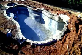 三分钟看完私家游泳池建造过程，看的好有弄一个的冲动啊