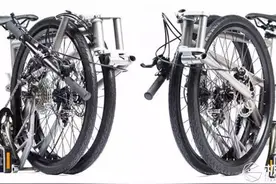 只有轮胎大小的钛金属折叠车，秒杀了所有同行图片