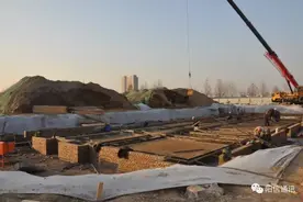 阳信人晚上又多了个休闲地方 全民健身中心体育馆正在施工图片