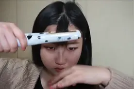 大扁脸妹纸教你剪空气刘海，好看又显脸小，还能减龄