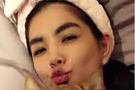 看女星都喜欢什么狗？阿妹的泰迪居然往裙子底下钻，果然很色！图片