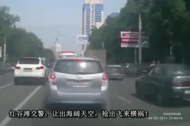 白车强行超车加塞失败，下车动手砸车，被砸司机一脚油门撞了上去图片